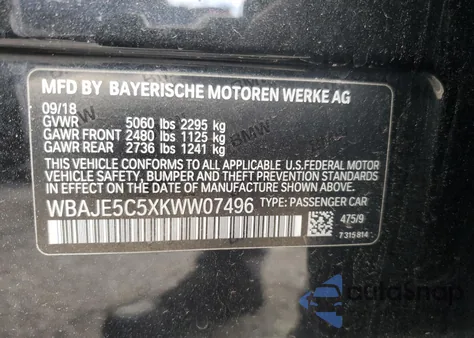 WBAJE5C5XKWW07496